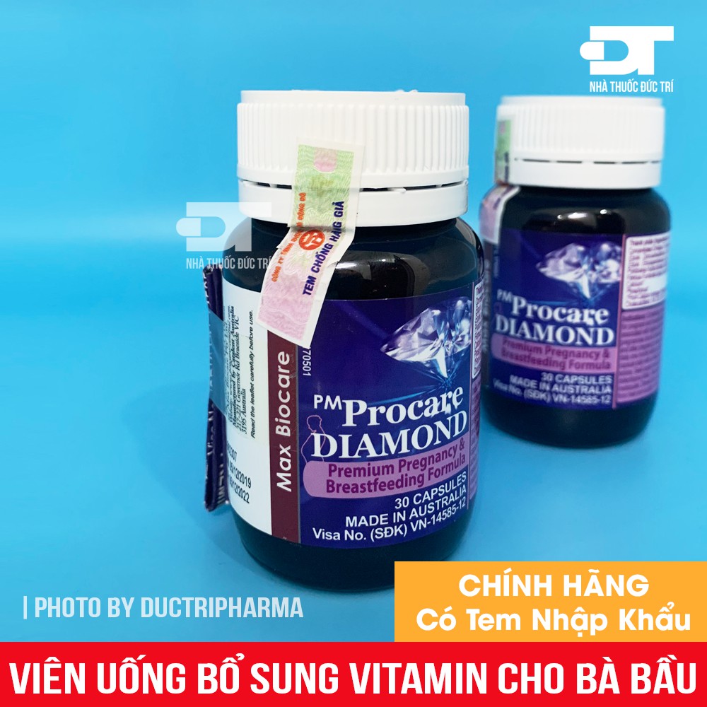 Viên Uống PM Procare DIAMOND Vitamin Tổng Hợp Cho Bà Bầu