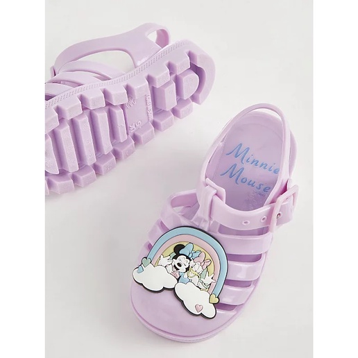 Sandals nhựa Minnie tím bé gái, hàng Geor.ge UK săn SALE