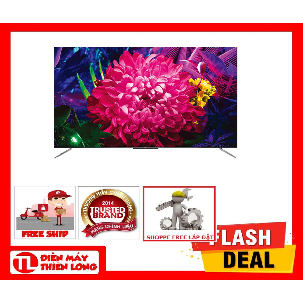 50C715 - MIỄN PHÍ CÔNG LẮP ĐẶT - Android QLED Tivi TCL 4K 50 inch 50C715