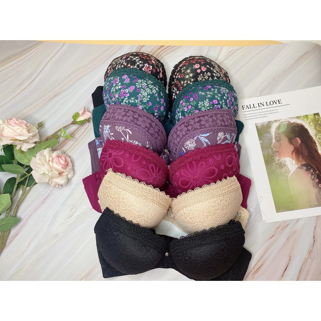 MẪU HOA [Bigsize 34-40] nâng ngực, chống chảy xệ] Áo lót bigsize, áo ngực bigsize - KELLYWANG
