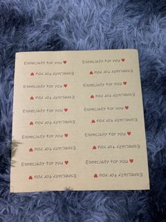 Sticker especially giấy kraft bảng lớn 20 miếng
