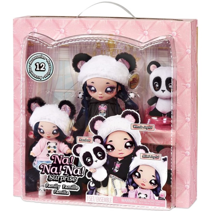 Gia đình búp bê na na surprise panda