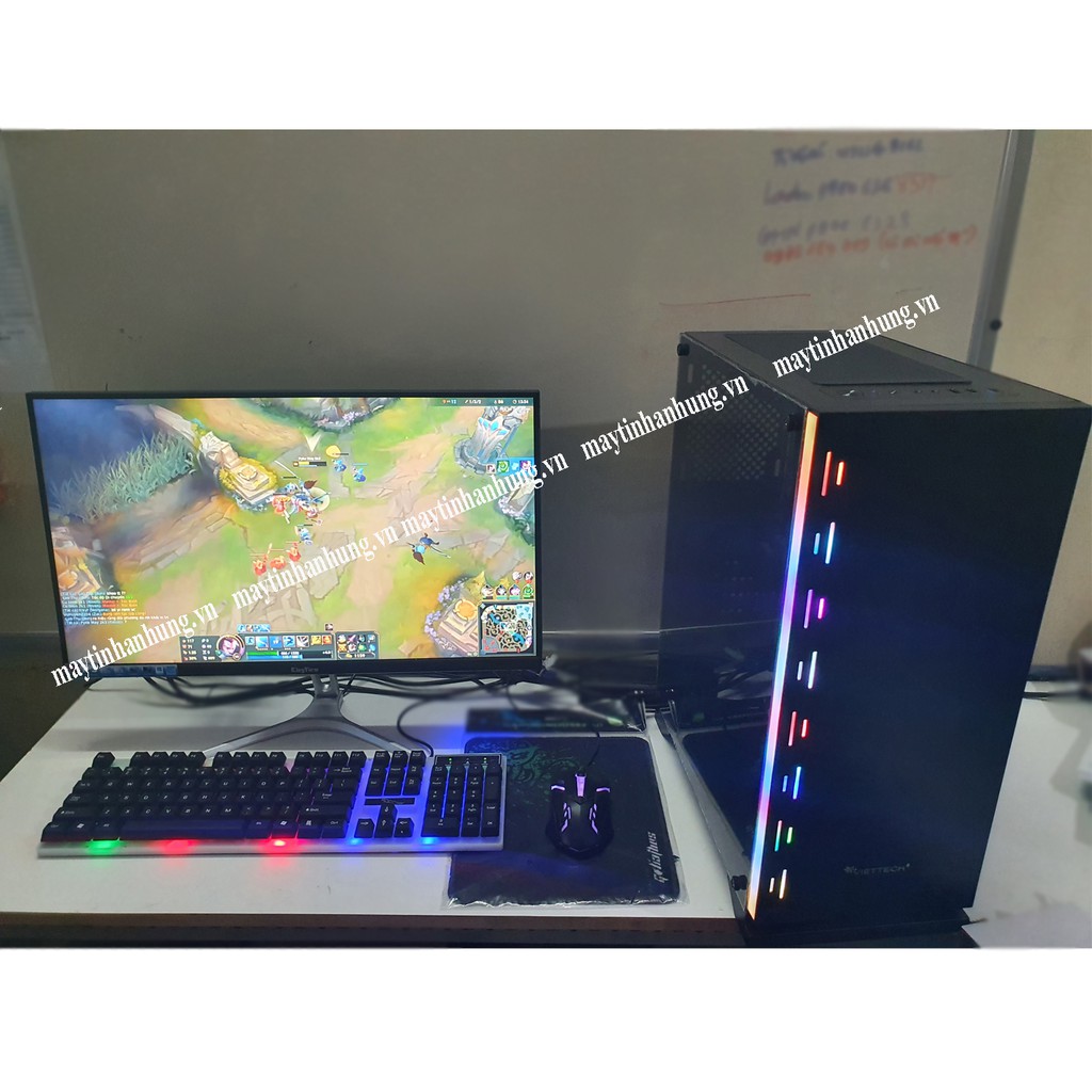 [MÁY MỚI] Bộ máy tính chơi GAME màn 24 LED IPS cao cấp tràn viền MỚI , LOL, FIFA, CF, PUBG Mobile, game giả lập giá rẻ