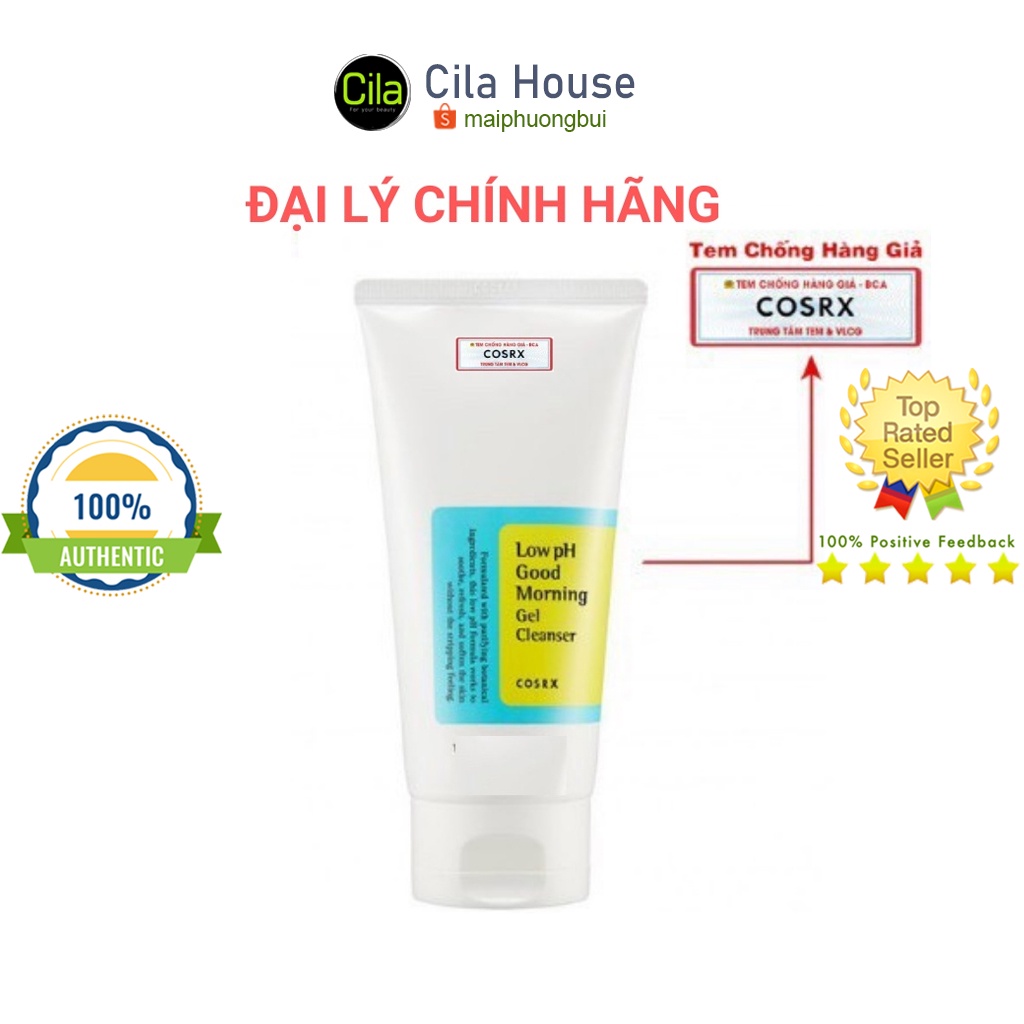 Sữa rửa mặt Cosrx Low pH Good Morning Gel 150ml - Cila House