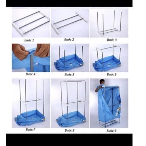 Tủ Sấy  Quần Áo  2 Tầng Khung Inox Có Điều Khiển Từ Xa Cao Cấp