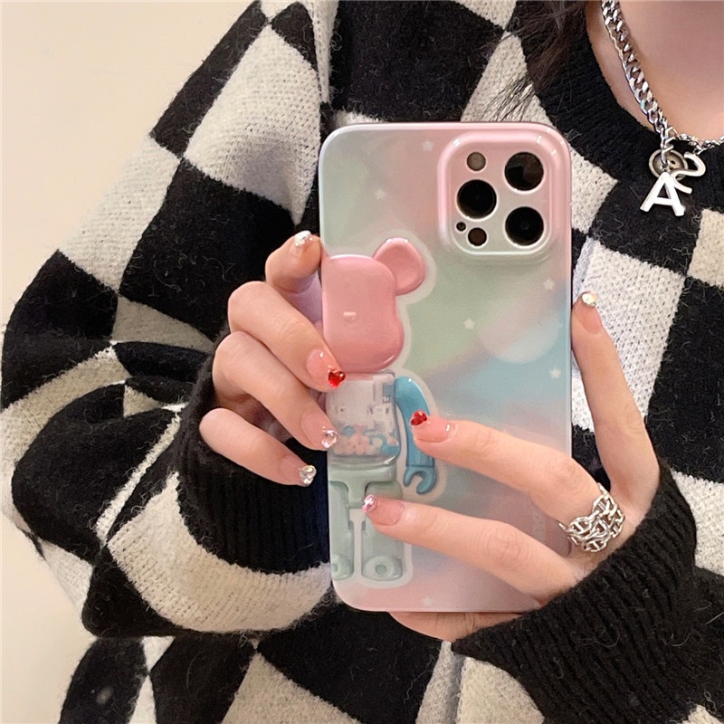Ốp Điện Thoại In Hình 3D Vui Nhộn Thời Trang Cho iPhone13ProMax i13 12Pro MAX IX/XS MAX 11PROMAX XR i8plus