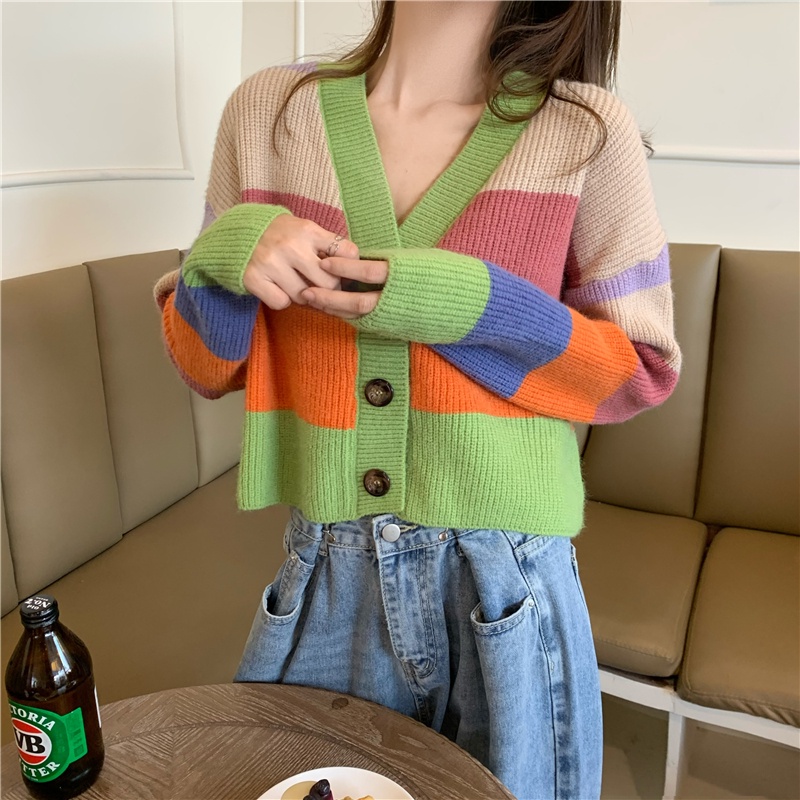 Áo Khoác Cardigan Dệt Kim Mỏng Dáng Rộng Thời Trang Mùa Thu Cho Nữ