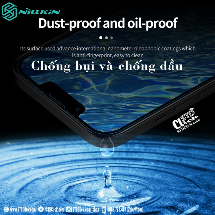 KÍNH CƯỜNG LỰC IPHONE 13 - 13 PRO NILLKIN H+PRO CHÍNH HÃNG