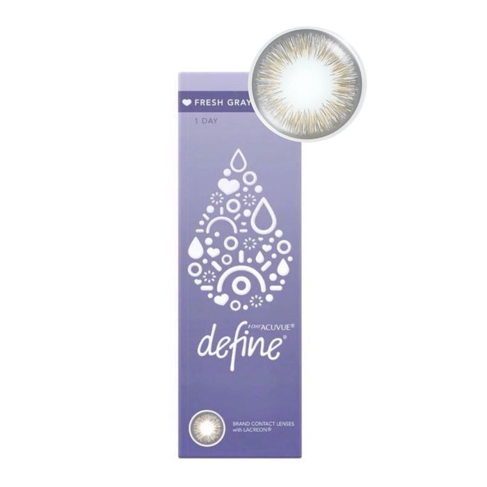 Kính Áp Tròng 1-Day Acuvue Define Fresh Grayzel 30 Pack