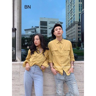 Áo sơ mi túi ngực in lưng_BNG0935