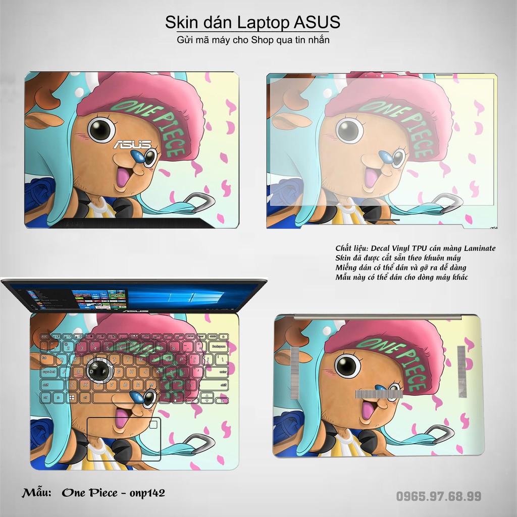 [Mã ELFLASH5 giảm 20K đơn 50K] Skin dán Laptop Asus in hình One Piece bộ 17 (inbox mã máy cho Shop)