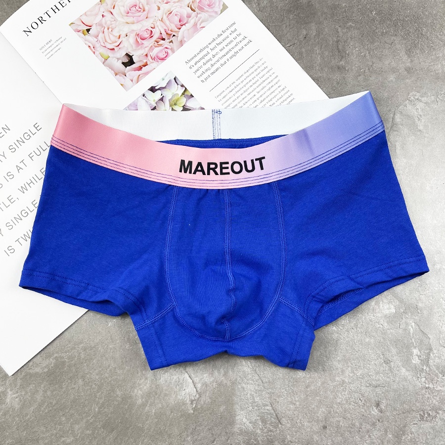 QUẦN LÓT NAM - Dạng BOXER Lưng Quần Chạy Màu Độc Đáo - Thun Cotton Mịn
