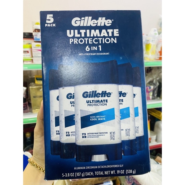 LĂN KHỬ MÙI DẠNG GEL GILLETTE SPORT - COOL WAVE (107g )