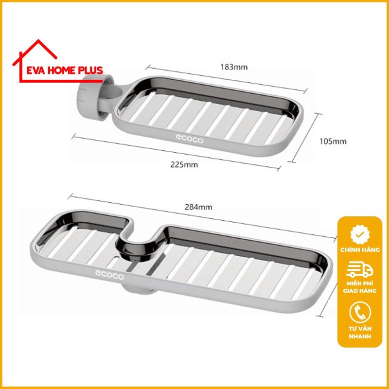 Giá đỡ đựng xà phòng gắn vòi nước ECOCO chính hãng E1913