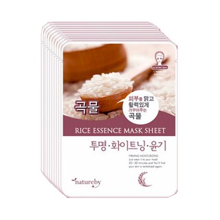 Combo 10 Mặt nạ giấy dưỡng da gạo - NATUREBY Hàn Quốc