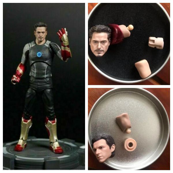 Mô Hình Đầu Nhân Vật Tony Stark/Holand Tỉ Lệ 1/12