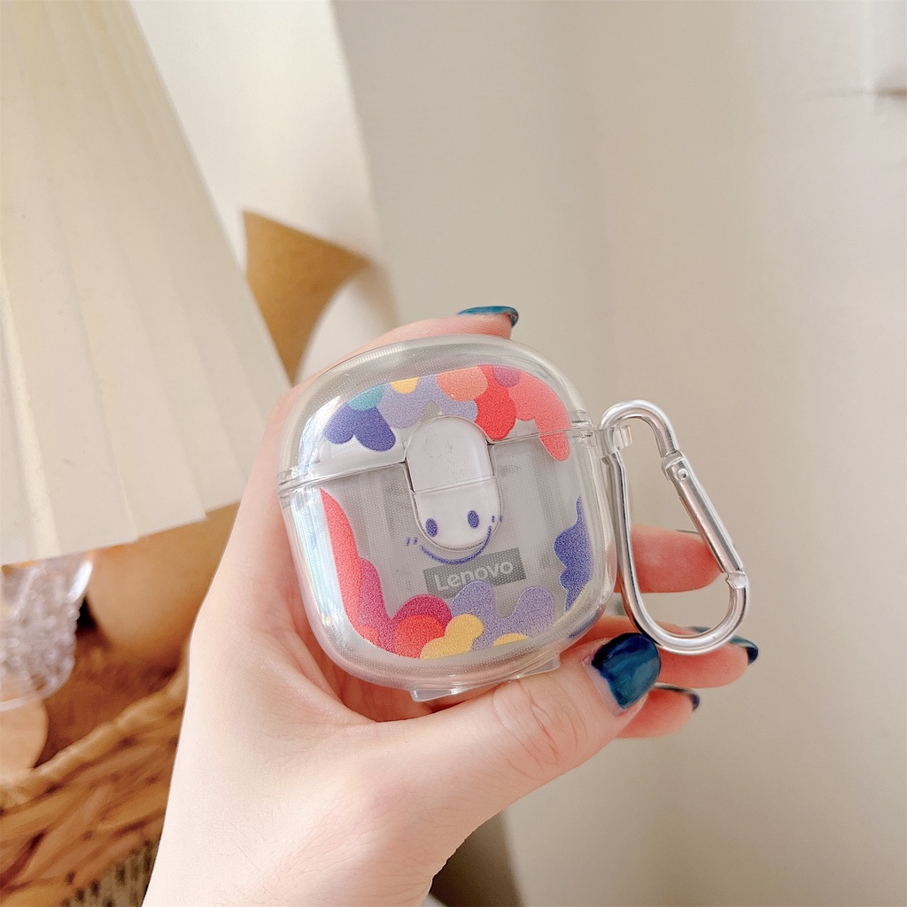 Vỏ Bảo Vệ Hộp Sạc Tai Nghe Không Dây Lenovo Thinkplus LP12 TWS Bằng TPU Mềm Trong Suốt