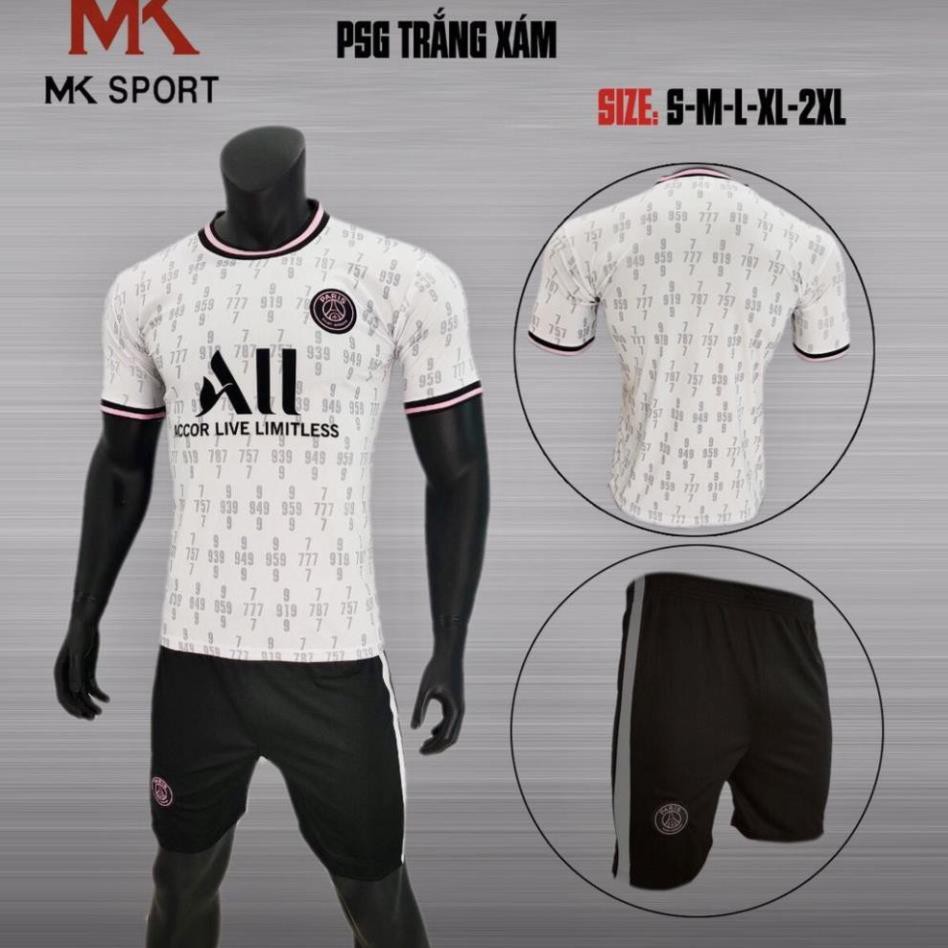 Áo đá bóng CLB PSG mới nhất 2021-2022, áo đá banh, đồ đá banh thun lạnh cao cấp chuẩn thi đấu, áo đá bóng nam mới Xịn !