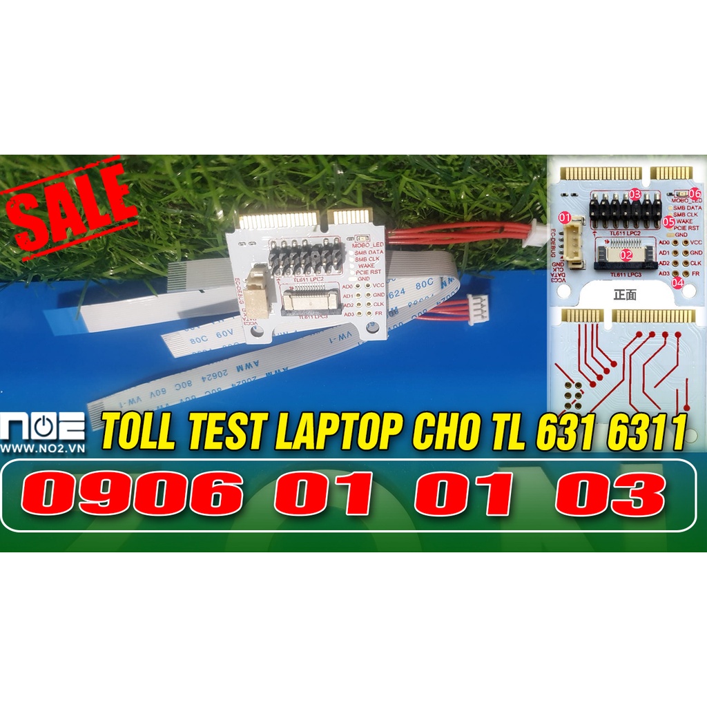 Card test, Dây kết nối cho card TL 631 Và TL 611, dùng cho laptop