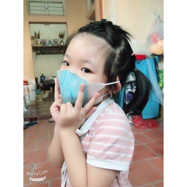 Set 5 khẩu trang trẻ em 3D an toàn cho bé 0-12 tuổi