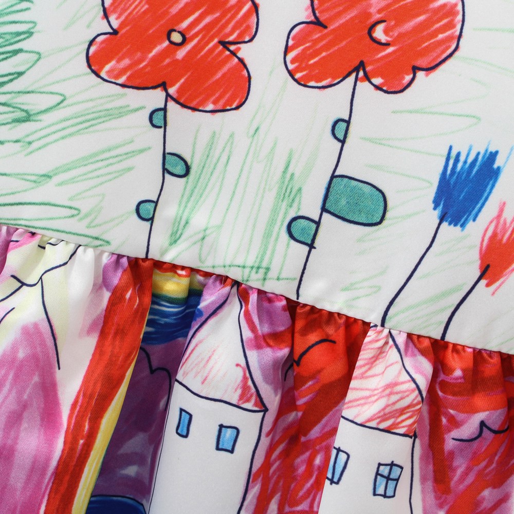 Đầm Sanlutoz Thiết Kế Dài Tay Phong Cách Thời Trang Thu Đông Dễ Thương Dành Cho Bé Gái