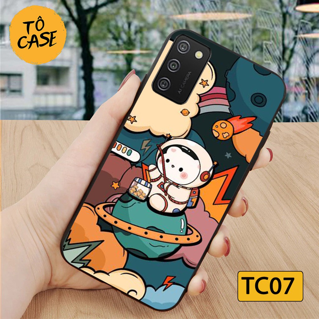 Ốp lưng điện thoại Samsung A02 / Samsung A02S / Samsung A03S in hình phi hành gia vũ trụ cá tính, hot nhất năm