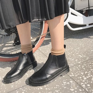 [ORDER] Giày bốt cao cổ đế bằng chất da