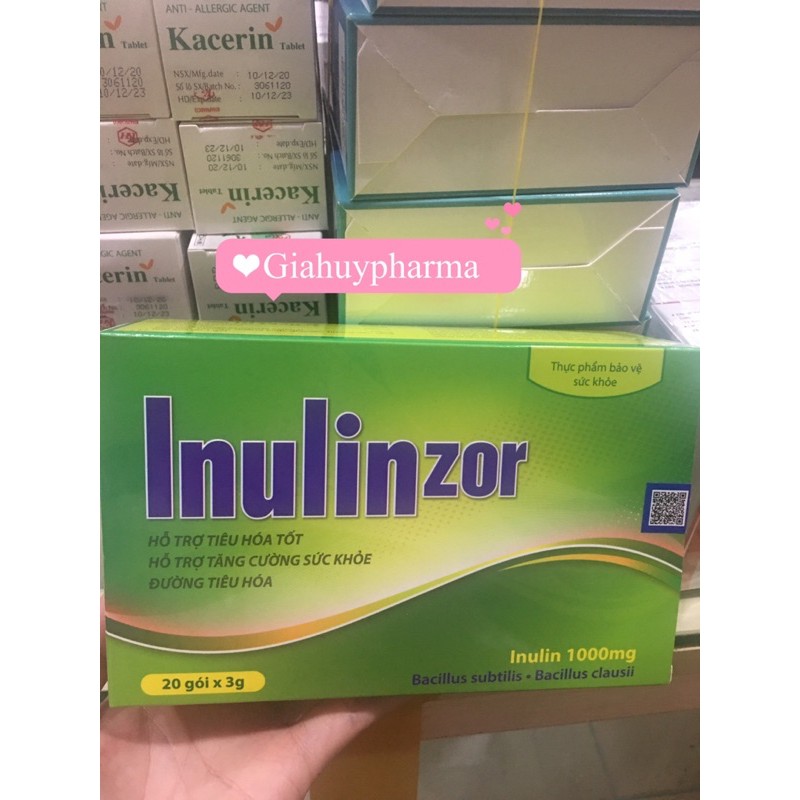 Inulin zor cung cấp chất xơ thiên nhiên ,giảm táo bón hiệu quả hộp 20gói