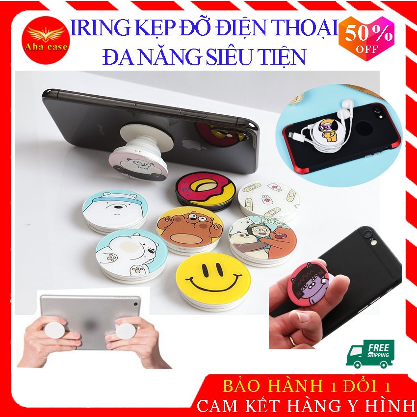 [Rẻ Vô Địch] Đế đỡ điện thoại nhẫn, Iring gắn lưng, Pocsocket kẹp tay đỡ lưng chống trơn trượt,tiện lợi, đa năng