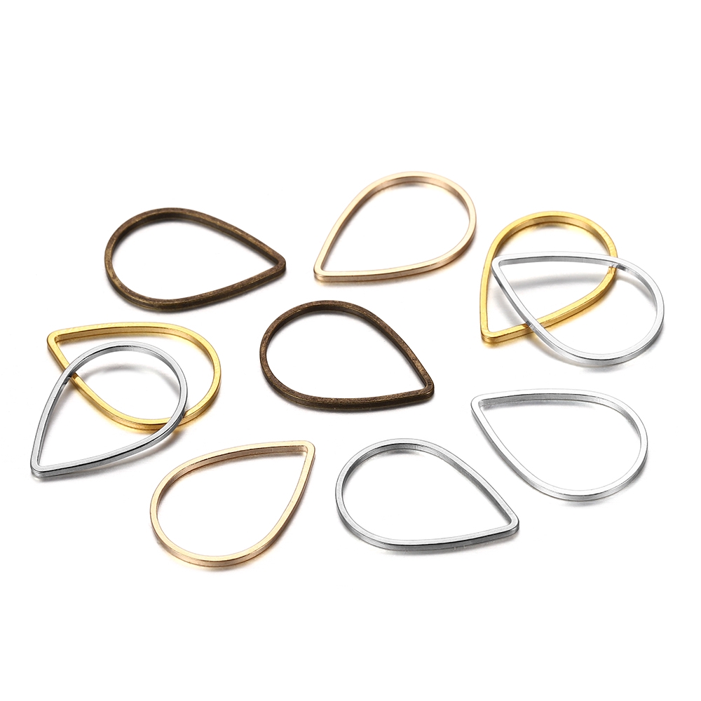 Bộ 30 cái vòng nối hình giọt nước đóng làm cho bông tai trang sức tự làm