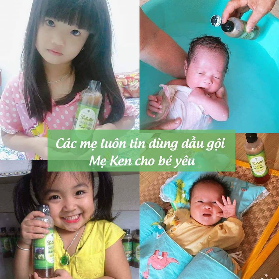 Dầu Gội Thảo Dược Mẹ Ken, Kích Mọc Tóc, Loại Bỏ Gàu, Ngăn Ngừa Rụng Tóc, Nấm Ngứa Da Đầu Meken