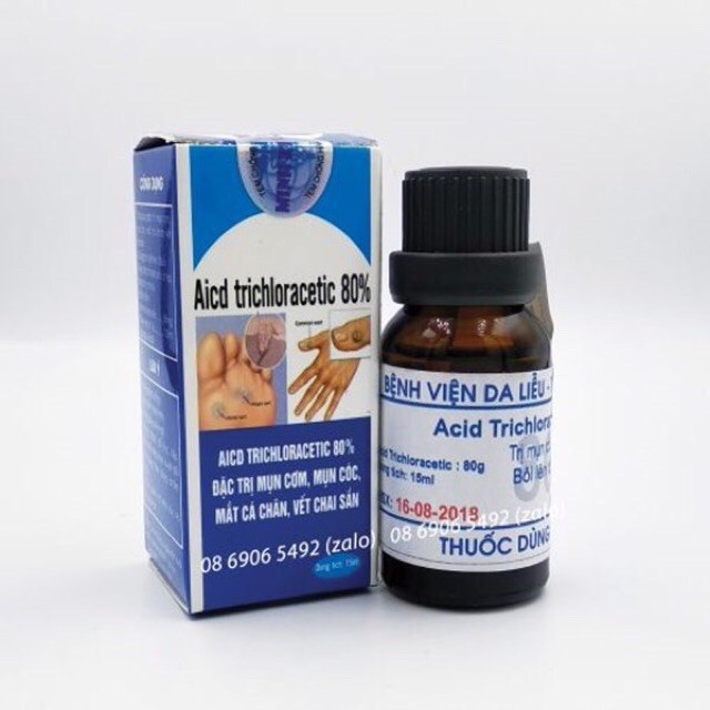 Acid trichloracetic 80% mụn cơm mụn cóc mắc cá chân chai sần | BigBuy360 - bigbuy360.vn