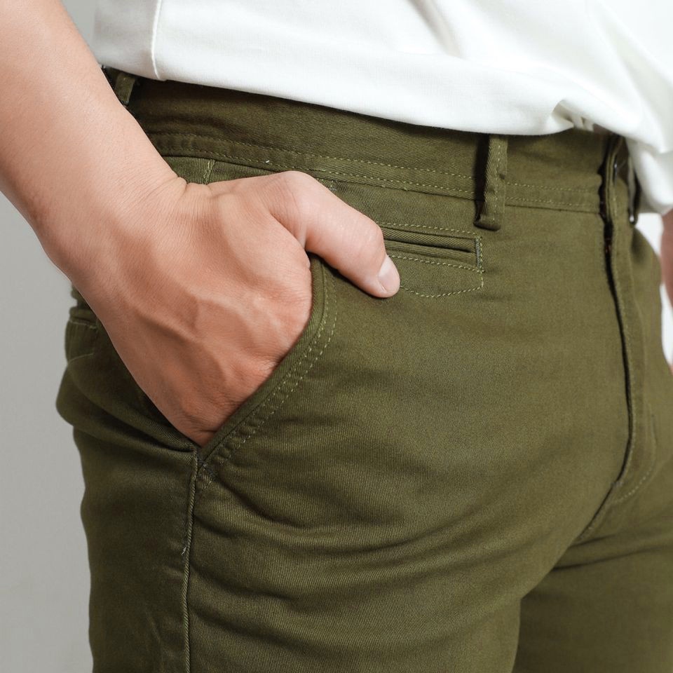 Quần short Kaki Garment co giãn, năng động, trẻ trung - Bubman