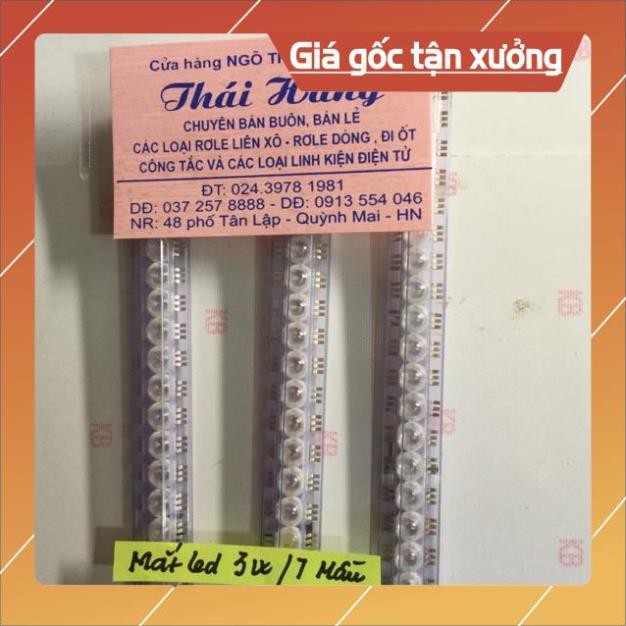 . Mắt led nhân 3 W /7 màu giá cho 10 chiếc ..