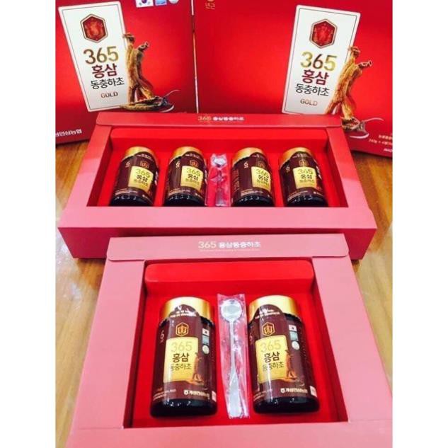 Cao Hồng Sâm Đông Trùng Hạ Thảo 365 240gr Hộp 2 và 4 lọ Hàn Quốc