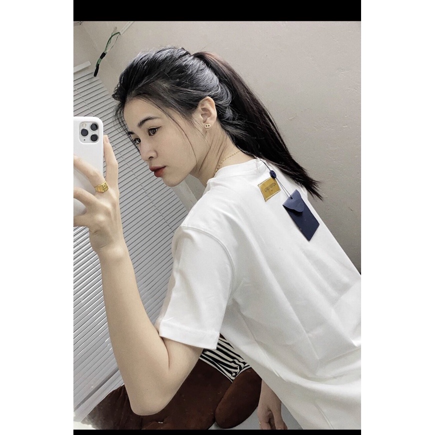 (Hàng Mới ) Áo Phông Cổ Tròn In Vân Nối LUITVUTON Cao Cấp - Cotton TICI Hàn Mịn Thoải Mái Hoạt Động Thể Thao