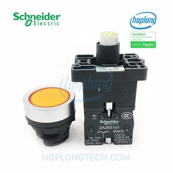 Nút nhấn có đèn Schneider XA2EW35B1