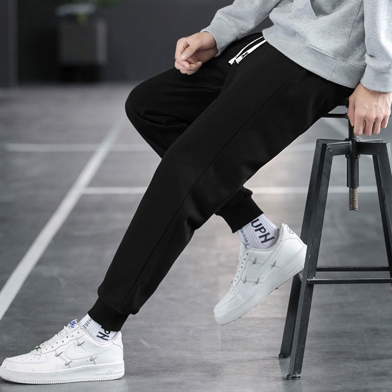 Quần Dài Thể Thao Màu Sắc Đơn Giản Phong Cách Hàn Quốc Cho Nam