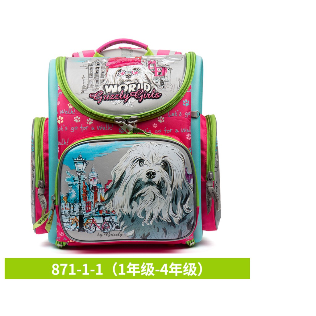 Balo Grizzly chống gù chống nước bé gái