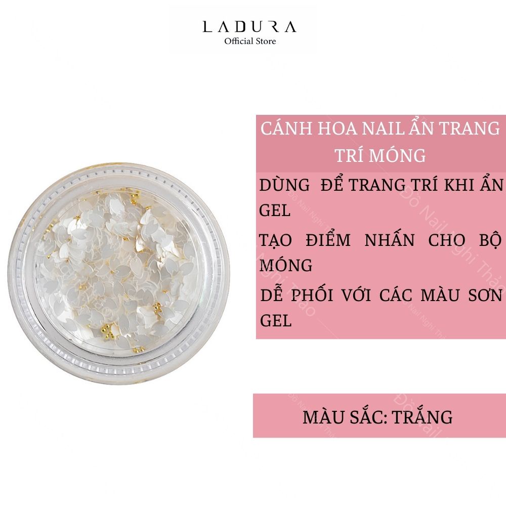 Cánh hoa nail ẩn trang trí móng