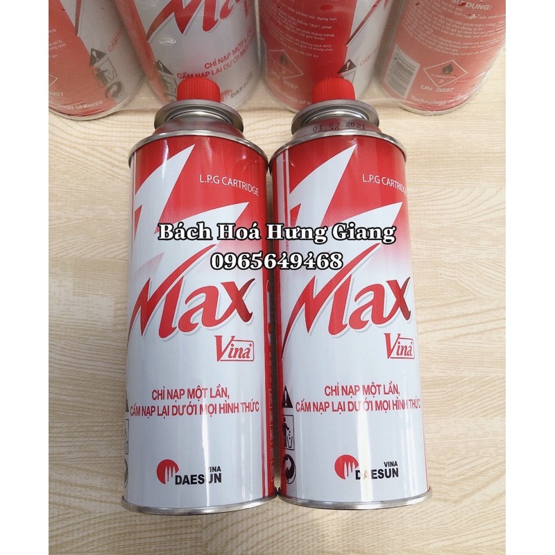 Lon Ga Max Butane Chống Nổ Siêu Tốt ( Loại1)