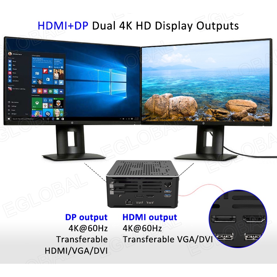 máy tính mini, mini pc EGLOBAL S210H Coffee Lake Intel Xeon E-2176M | BigBuy360 - bigbuy360.vn