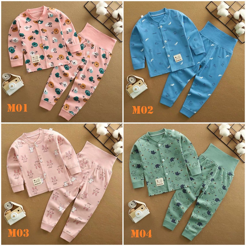 MSH3: Bộ Cotton Dày Mở Khuy Cao Cấp 7-18kg