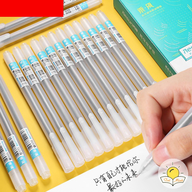 Bút mực gel Resun ngòi 0,5mm nét mượt tùy chọn nhiều màu B10