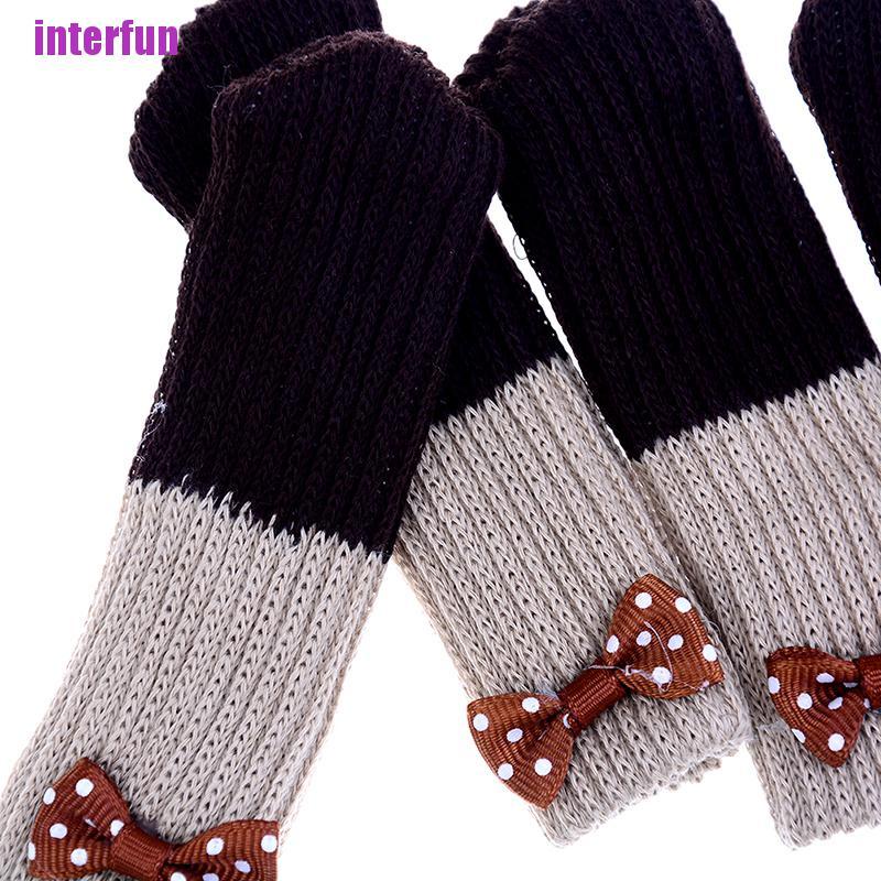 Bộ 4 Ghế Ngồi Chống Trượt In Hoa