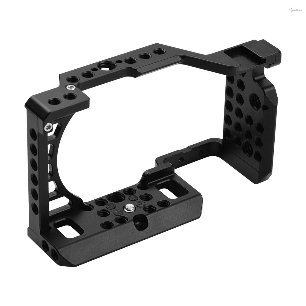 Khung lồng máy ảnh bằng hợp kim nhôm với ngàm gắn ren 1/4 3/8 cho A6000/A6100/A6300/A6400/A6500