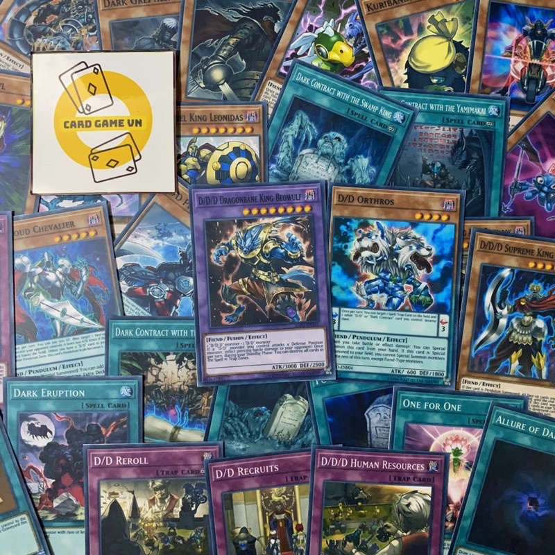 Bài YuGiOh - Hộp Thẻ Bài FullBox - Bộ 45 lá bài Structure Deck Pendulum Domination - D/D/D Deck - Card Game VN