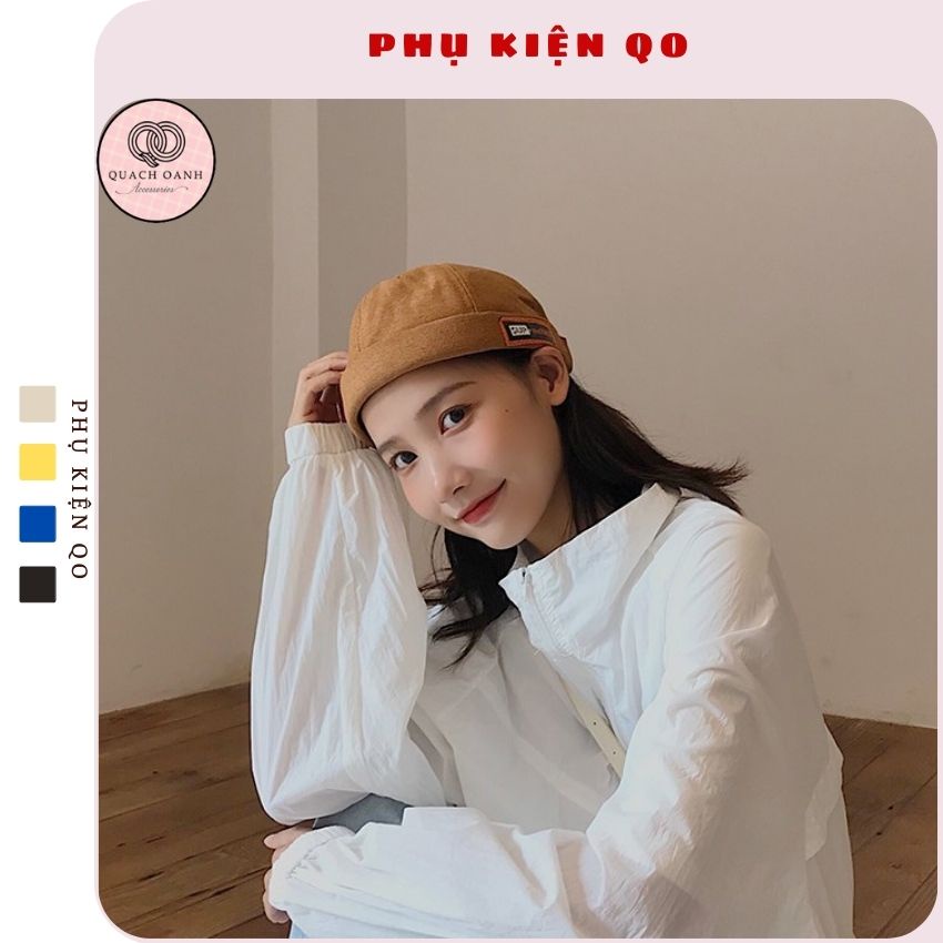 Mũ quả dưa địa chủ beanie không vành in chữ SUP the 7080 – MU58