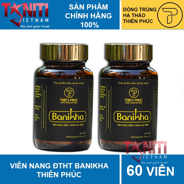 [Mã COSDAY468 -10% đơn 150K] Viên nang đông trùng hạ thảo Banikha Thiên Phúc