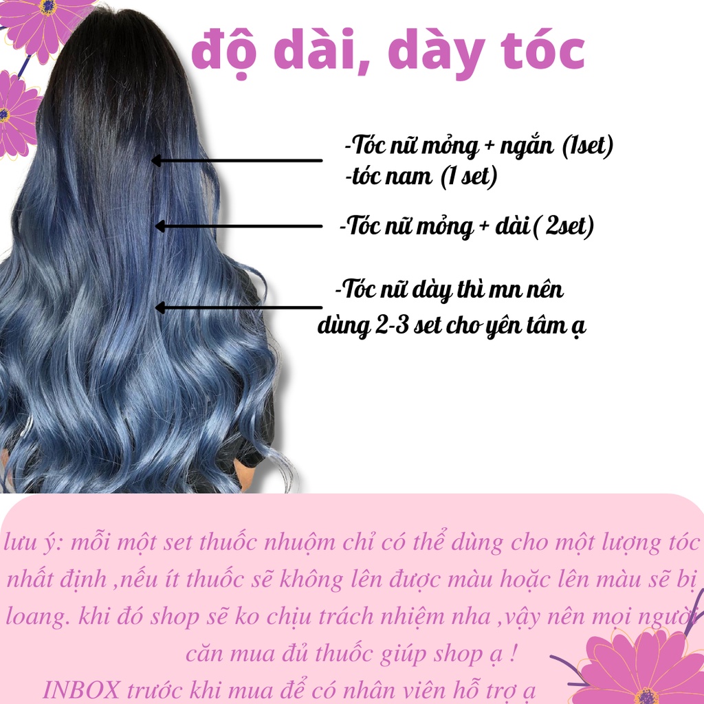 Thuốc nhuộm tóc NÂU SỮA chăm sóc tóc tại nhà tặng đầy đủ dụng cụ kèm oxy trợ nhuộm